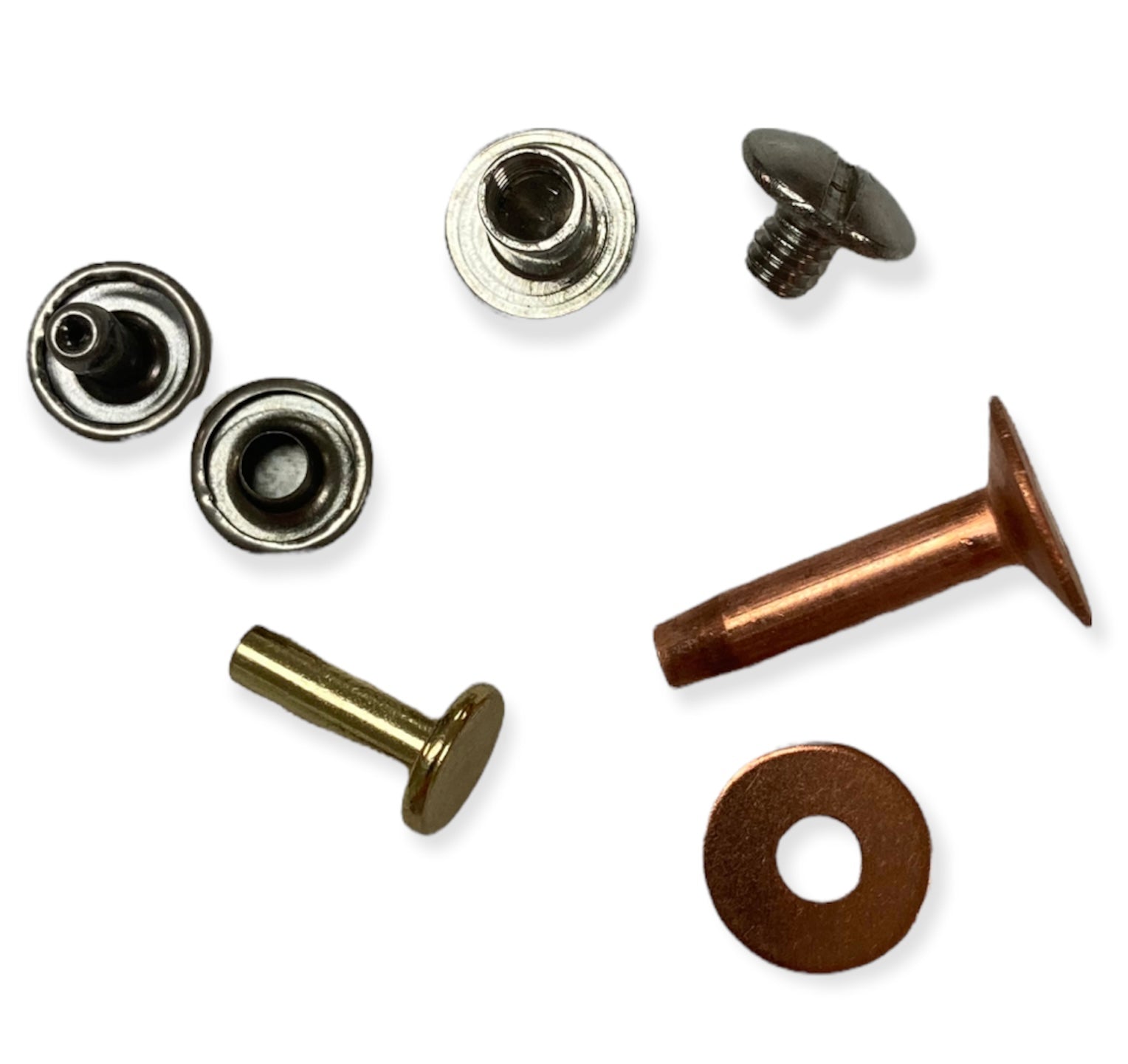 Fasteners - Rivets, Snaps, Eyelets and Chicago Screws – Traditions  Leathercraft LLC