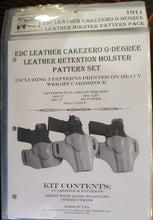 Load image into Gallery viewer, EDC Cake Zero 0-Degree Leather Retention Holster Pattern Pack
