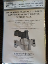 Load image into Gallery viewer, EDC Snap Cake 0-Degree Leather Retention Holster Pattern Pack
