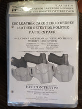 Load image into Gallery viewer, EDC Cake Zero 0-Degree Leather Retention Holster Pattern Pack