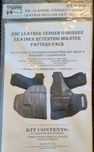 Load image into Gallery viewer, EDC Leather Avenger 0-Degree Leather Retention Holster Pattern Pack