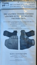 Load image into Gallery viewer, EDC Leather Avenger 0-Degree Leather Retention Holster Pattern Pack