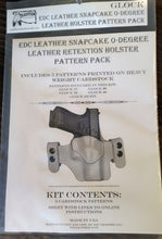 Load image into Gallery viewer, EDC Snap Cake 0-Degree Leather Retention Holster Pattern Pack