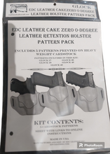 Load image into Gallery viewer, EDC Cake Zero 0-Degree Leather Retention Holster Pattern Pack