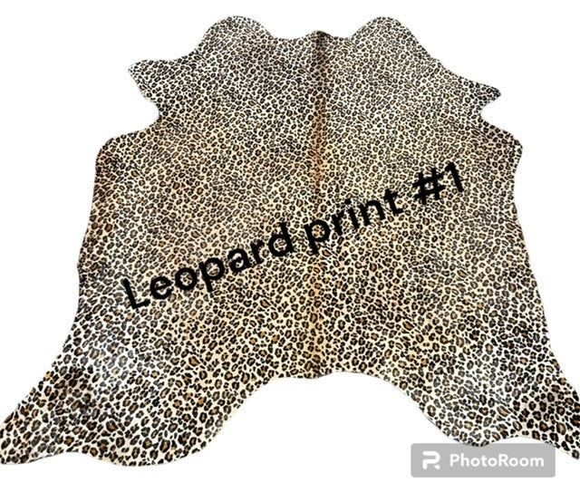 Leopard Print Hair-On Hides