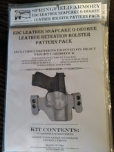 Load image into Gallery viewer, EDC Snap Cake 0-Degree Leather Retention Holster Pattern Pack