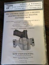 Load image into Gallery viewer, EDC Snap Cake 0-Degree Leather Retention Holster Pattern Pack