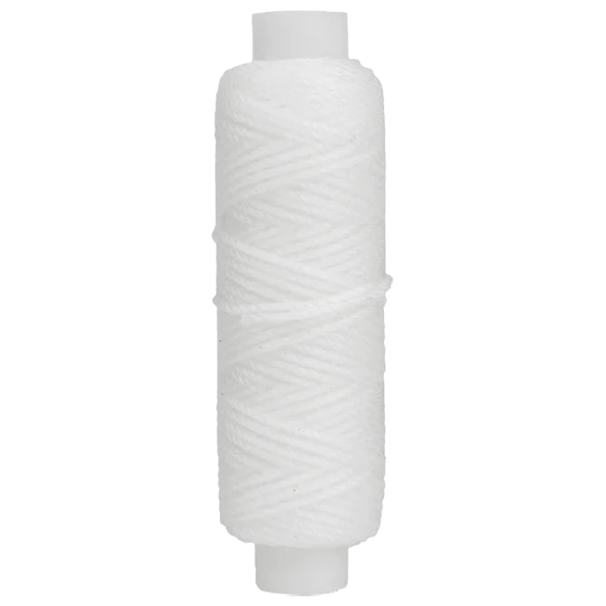 Waxed Polyester Threads, 22.9m (25 yards) white