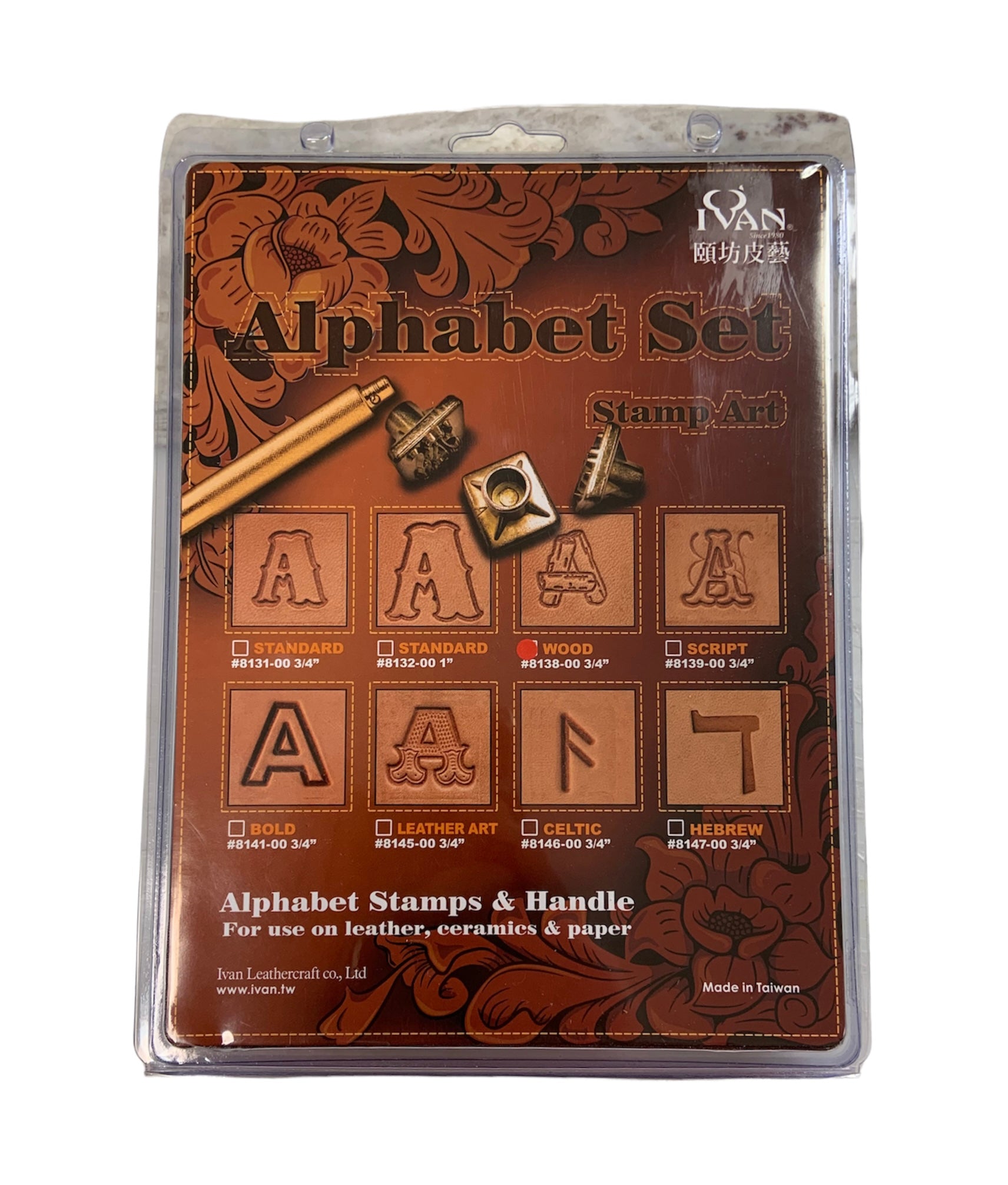 Alphabet set 3/4 Wood – Traditions Leathercraft LLC