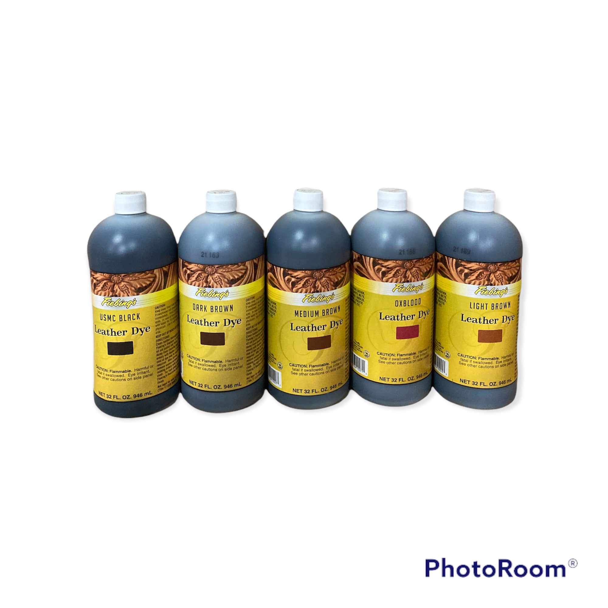 Fiebing's Professional Oil Dye - 4 oz - Quart - Black, Light Brown