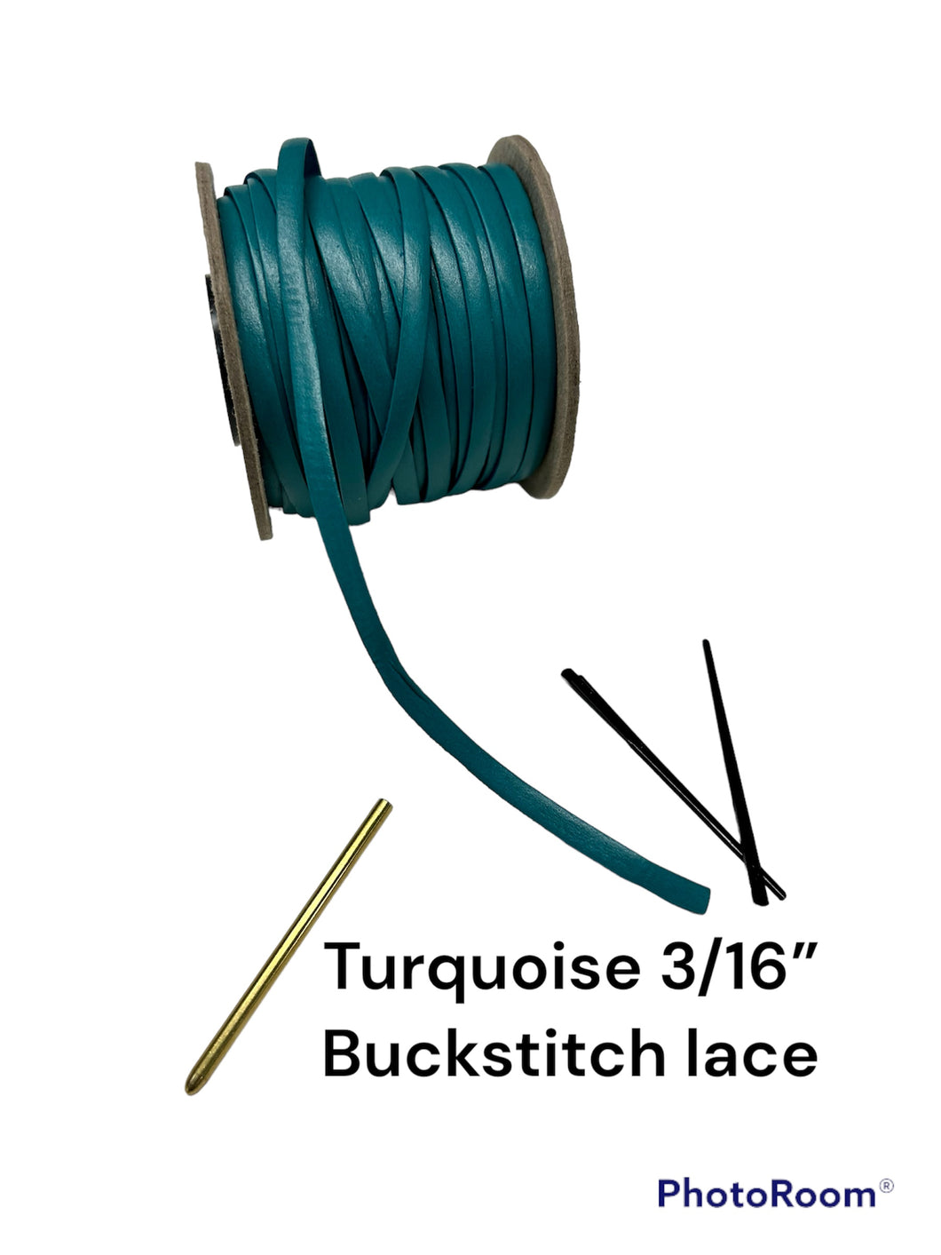 Turquoise 3/16” Buckstitch lace