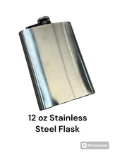 Load image into Gallery viewer, 12 oz Stainless Steal Flask
