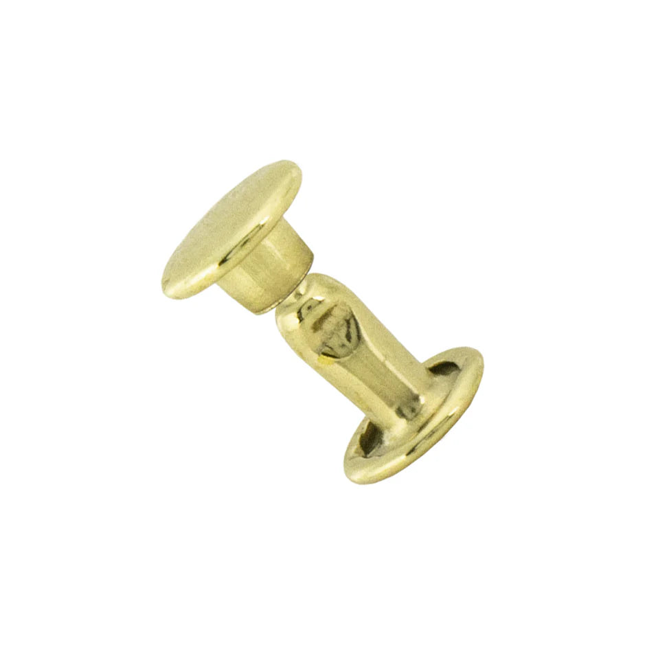 Double Cap Rivets, Small 7mm, 100 pk