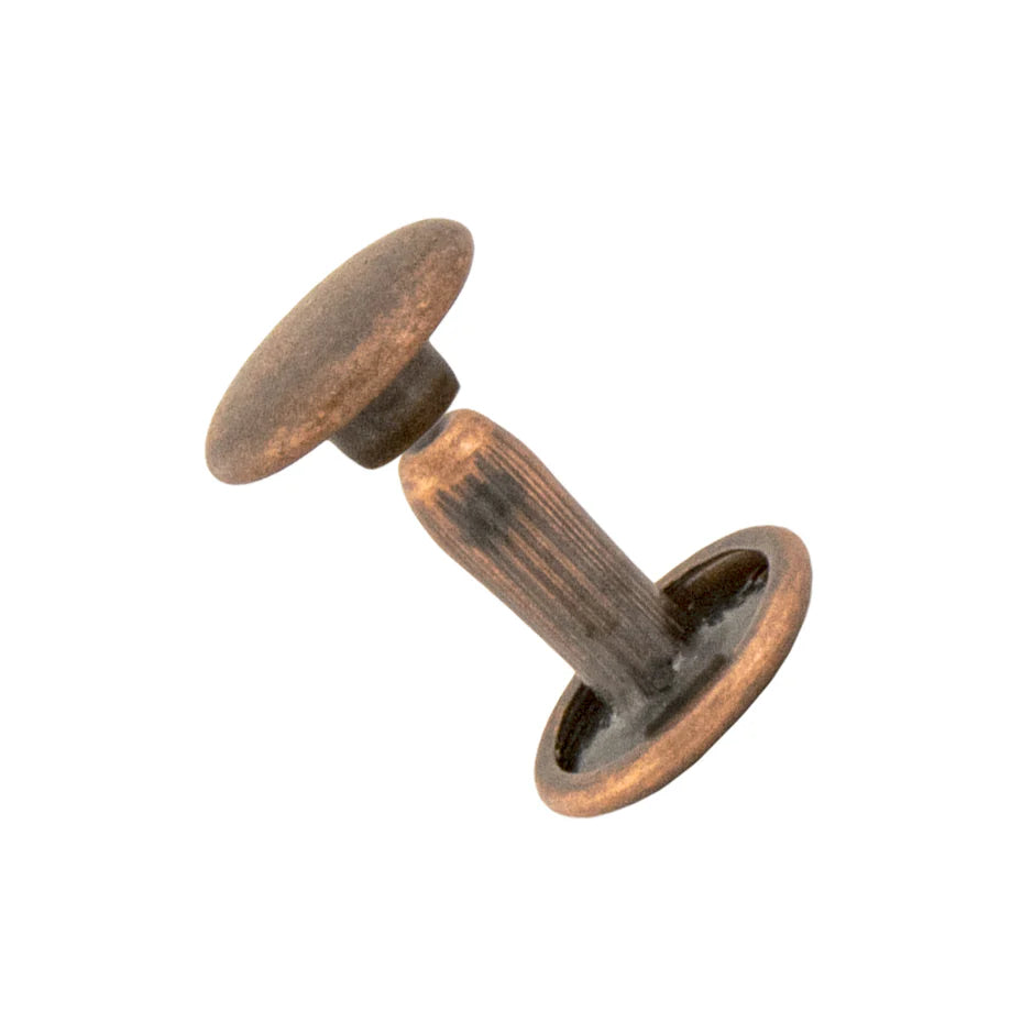 Double Cap Rivets, Medium 9mm, 100 pk