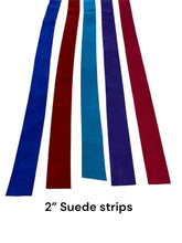 Load image into Gallery viewer, 2” Suede belt strips
