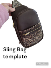 Load image into Gallery viewer, Sling Bag Template
