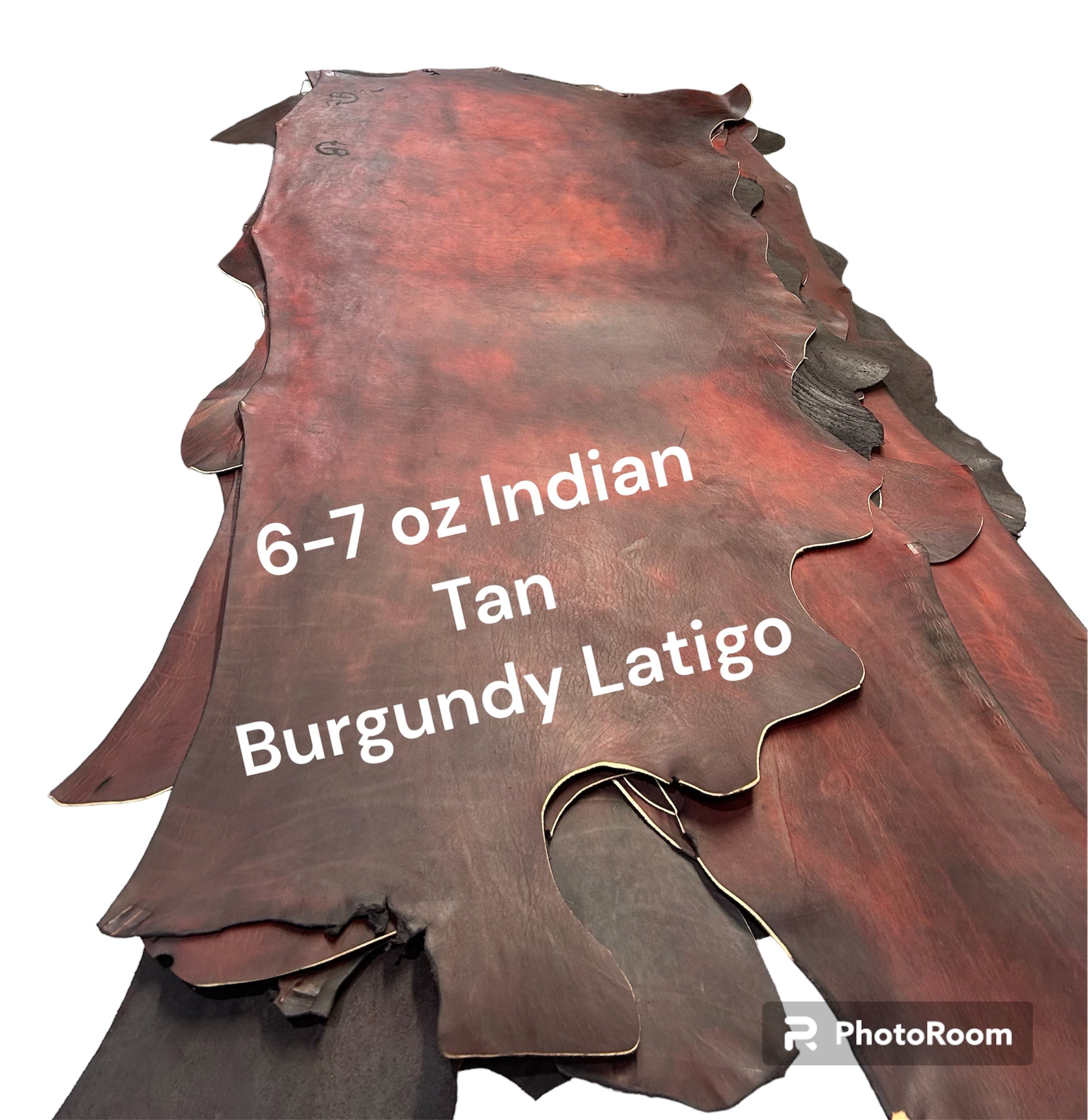 Indian Tanned Burgundy Latigo Traditions Leathercraft LLC