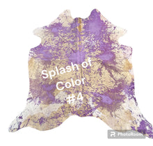 Load image into Gallery viewer, Purple Splash of Color hides
