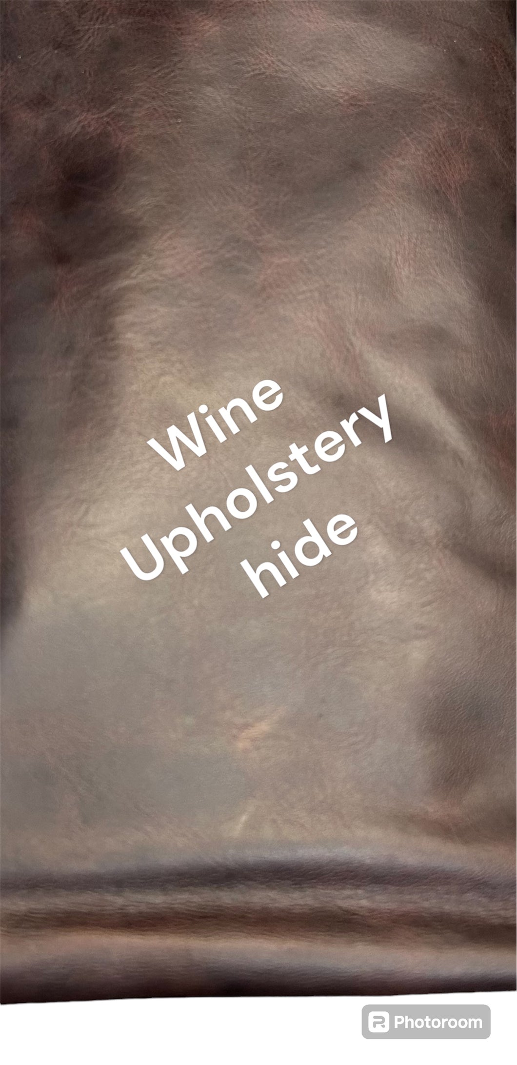 Wine upholstery hide