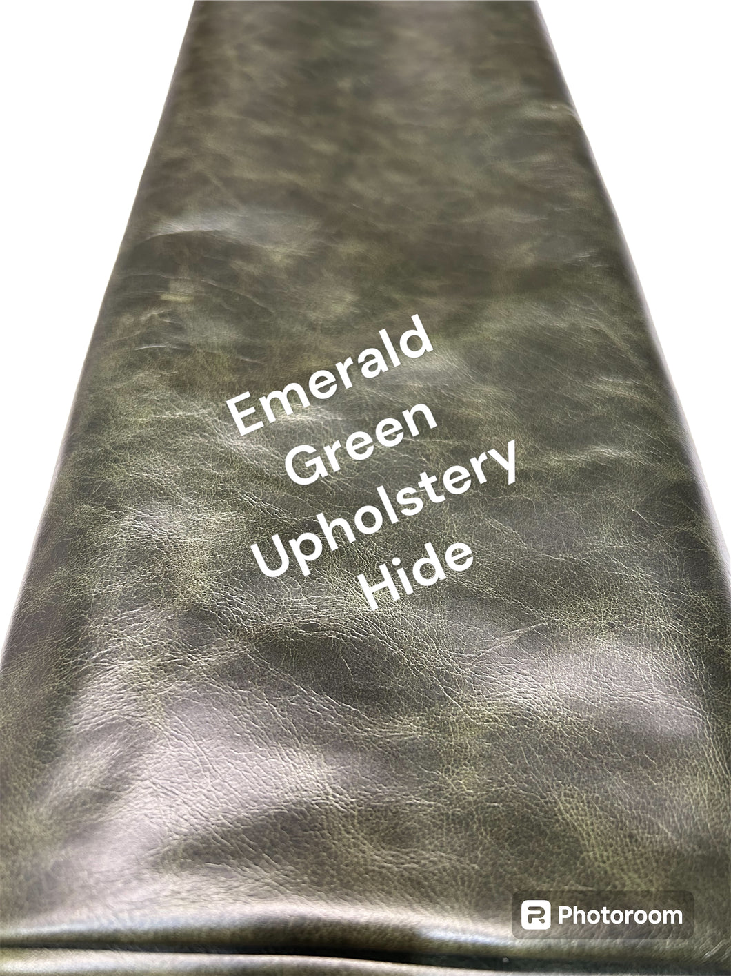 Emerald green upholstery hide