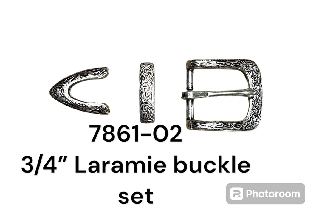 Laramie 3 piece buckle set