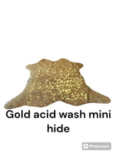 Load image into Gallery viewer, Acid wash mini cowhide
