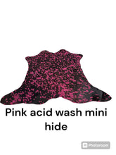 Load image into Gallery viewer, Acid wash mini cowhide
