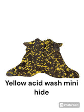 Load image into Gallery viewer, Acid wash mini cowhide
