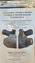 Load image into Gallery viewer, EDC Leather Avenger 0-Degree Leather Retention Holster Pattern Pack
