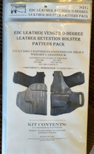 Load image into Gallery viewer, EDC Leather Avenger 0-Degree Leather Retention Holster Pattern Pack
