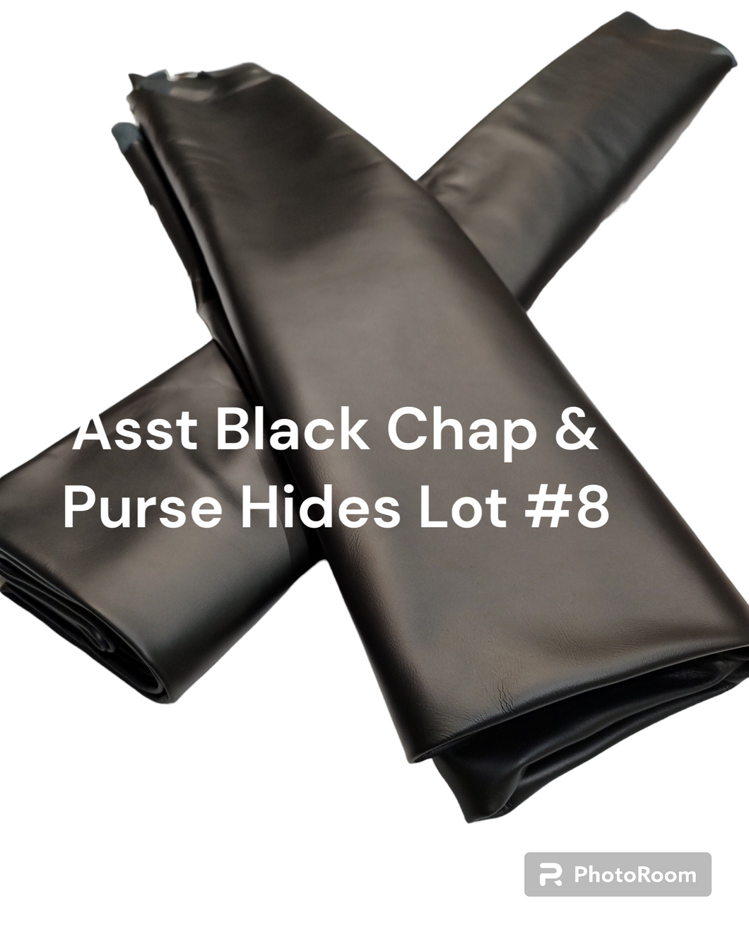 Assorted Upholstery Chap & Purse Hide Black Smooth