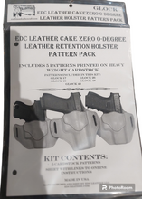 Load image into Gallery viewer, EDC Cake Zero 0-Degree Leather Retention Holster Pattern Pack
