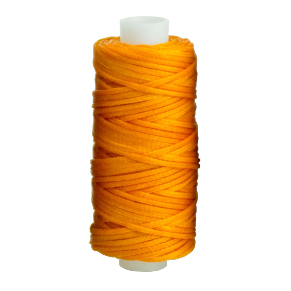 Waxed Braided Cords, Orange 22.5m (25 yards)