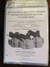 Load image into Gallery viewer, EDC Cake Zero 0-Degree Leather Retention Holster Pattern Pack
