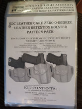 Load image into Gallery viewer, EDC Cake Zero 0-Degree Leather Retention Holster Pattern Pack
