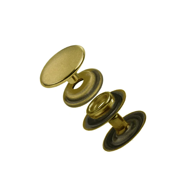 Line 24 Snap 100 pk antique brass