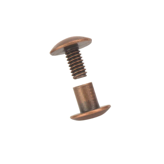 Chicago screws antique copper 10 pack 1/8