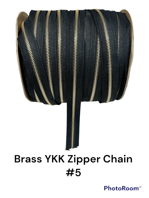 #5 Brass Zipper tape