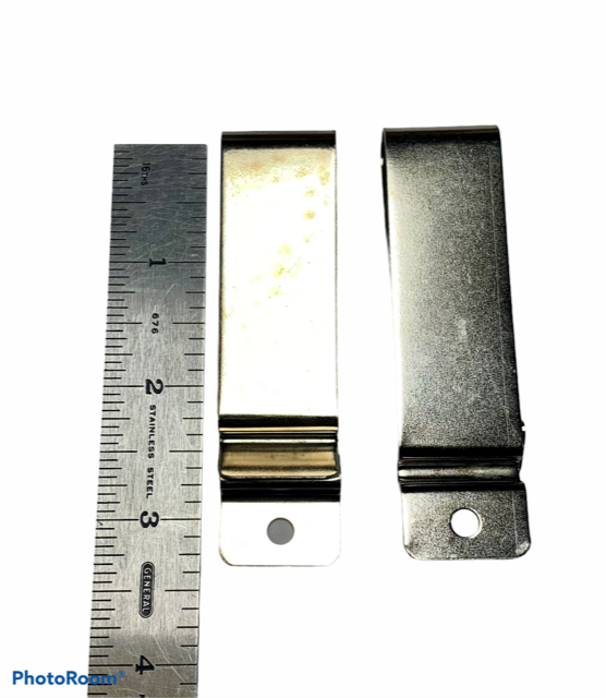 Large nickel belt/holster clip