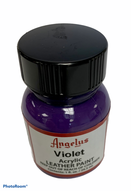 Angelus Leather Paint Purple 1oz Bottle