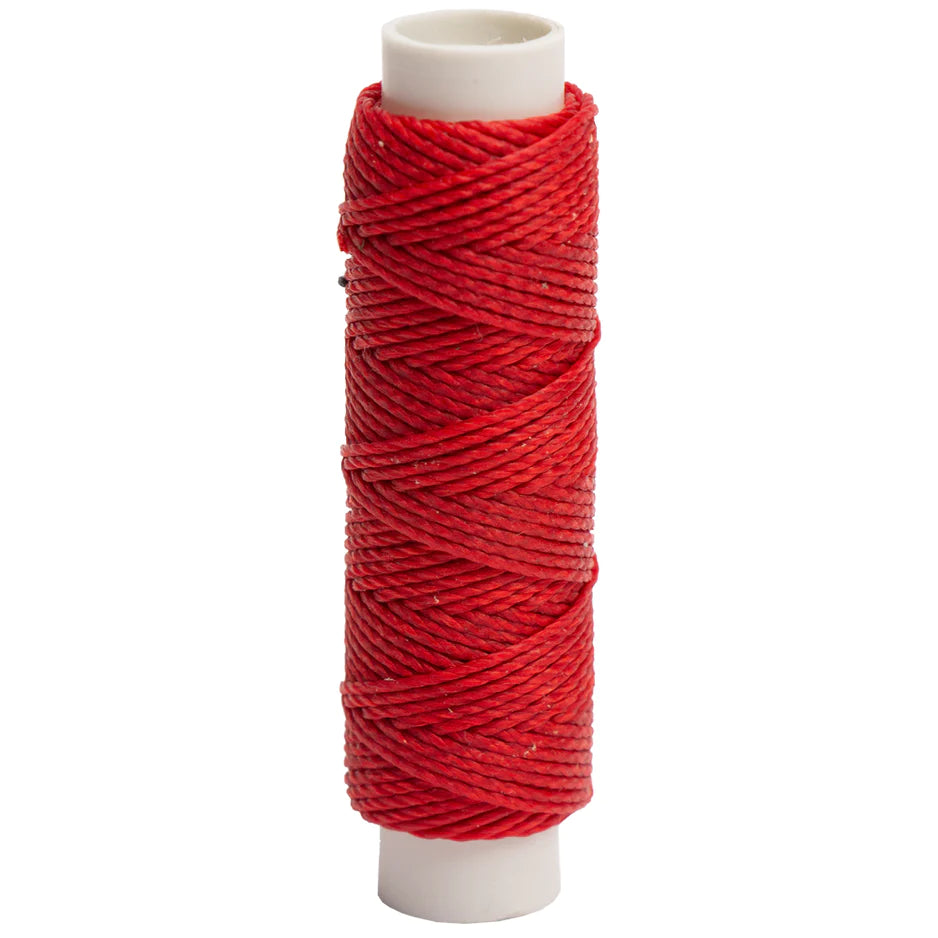 Waxed Polyester Threads, 22.9m (25 yards) Red