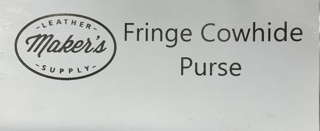 Fringe Cowhide Purse template