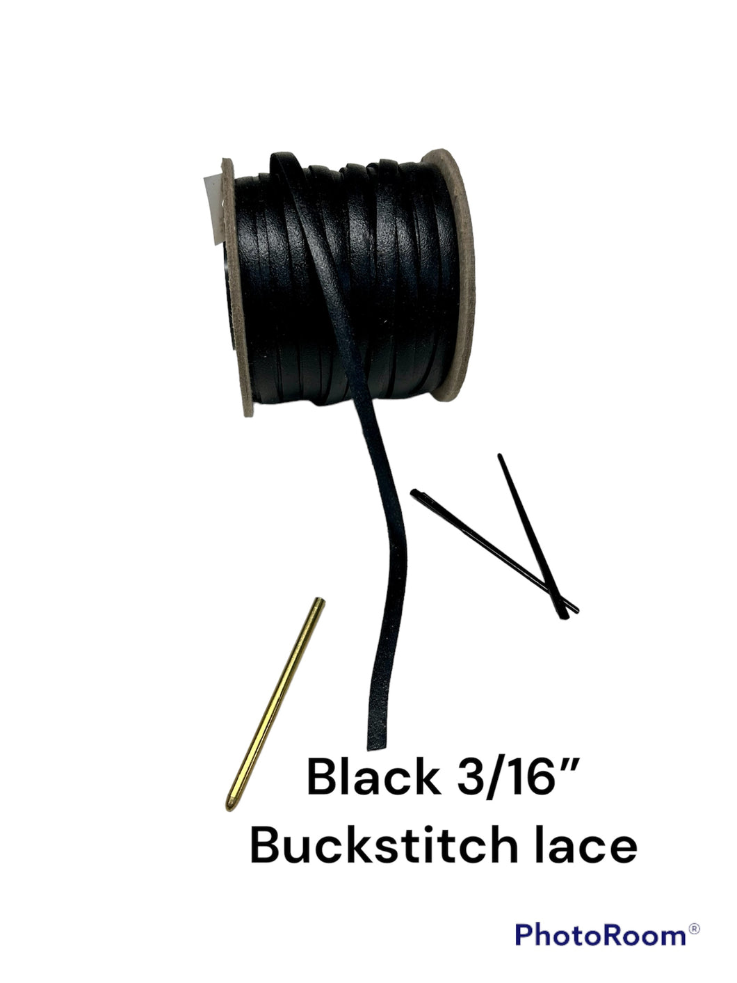 Black 3/16” Buckstitch lace