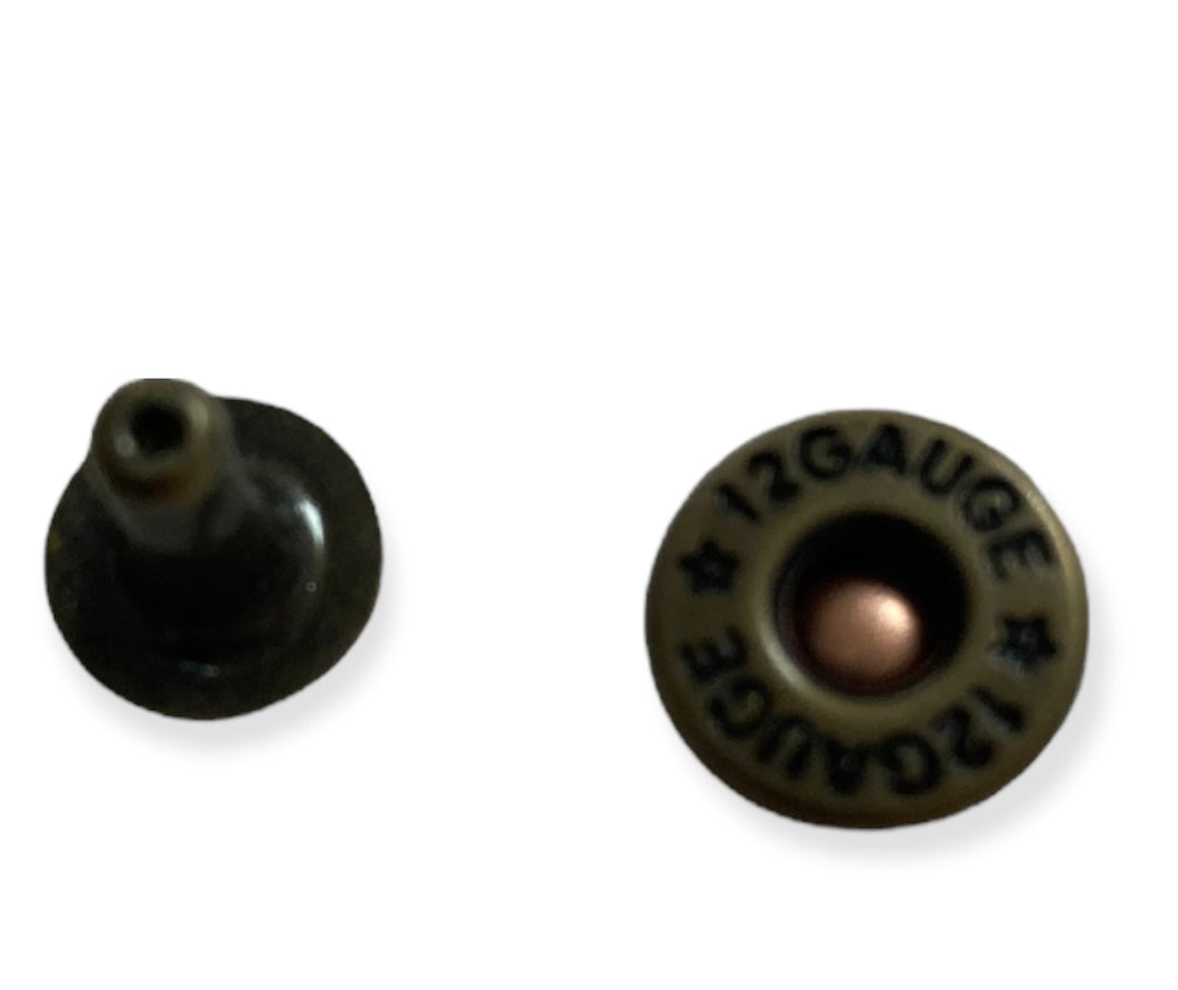 Two Tone Shotgun Shell Rivets, 9.5mm (3/8
